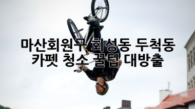 마산회원구 회성동, 두척동 카펫 청소 꿀팁 대방출! ✨🏡